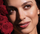model with roses