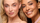 Models smiling
