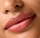 Close-up view of lip color on the lips