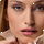 Close-up beauty portrait highlighting tinted lip balm